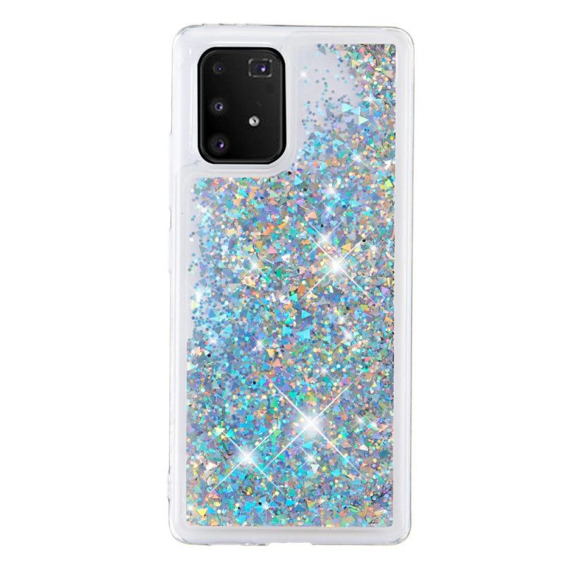 Skal för Samsung Galaxy S10 Lite Silver Lustglitter