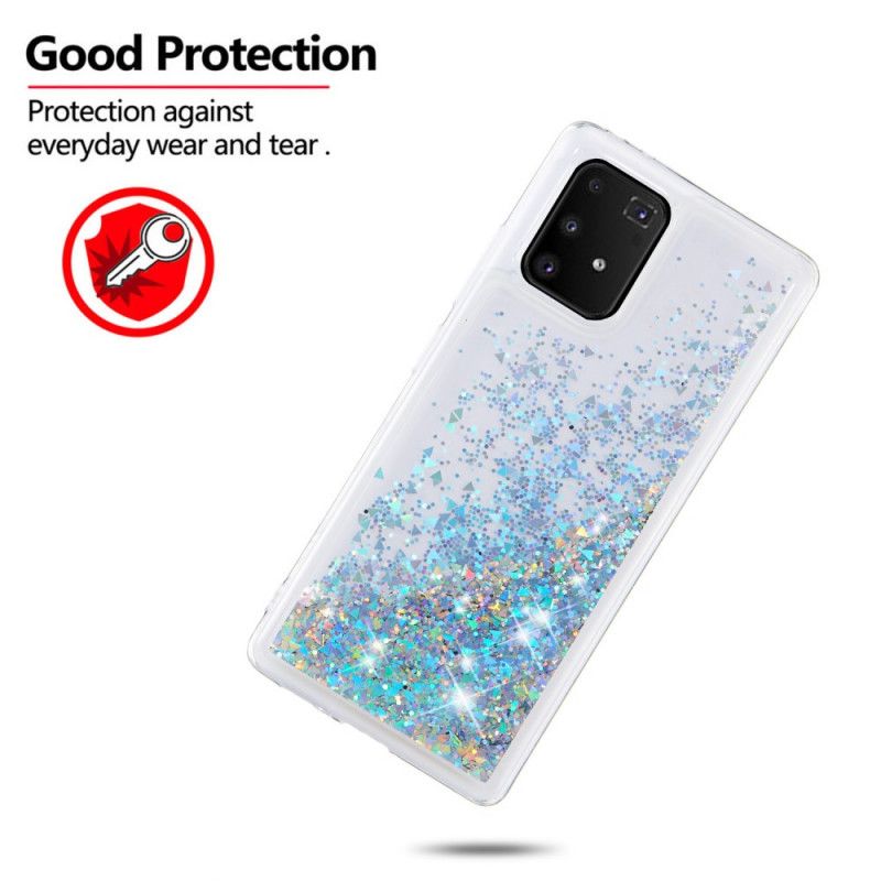 Skal för Samsung Galaxy S10 Lite Silver Lustglitter