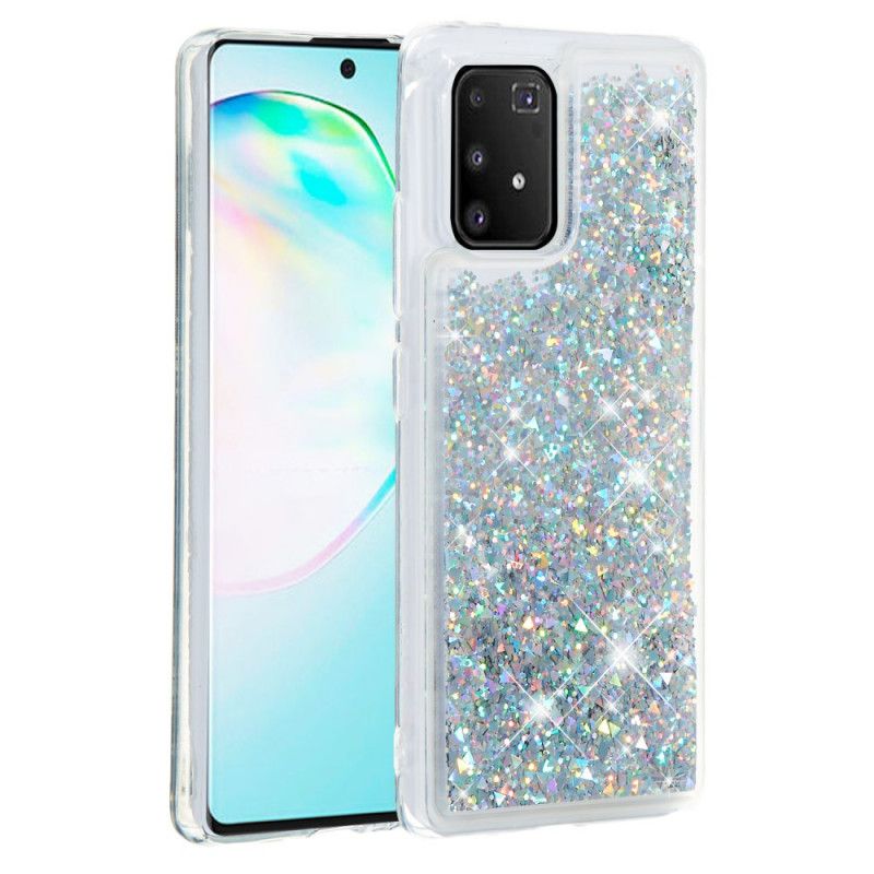 Skal för Samsung Galaxy S10 Lite Silver Lustglitter