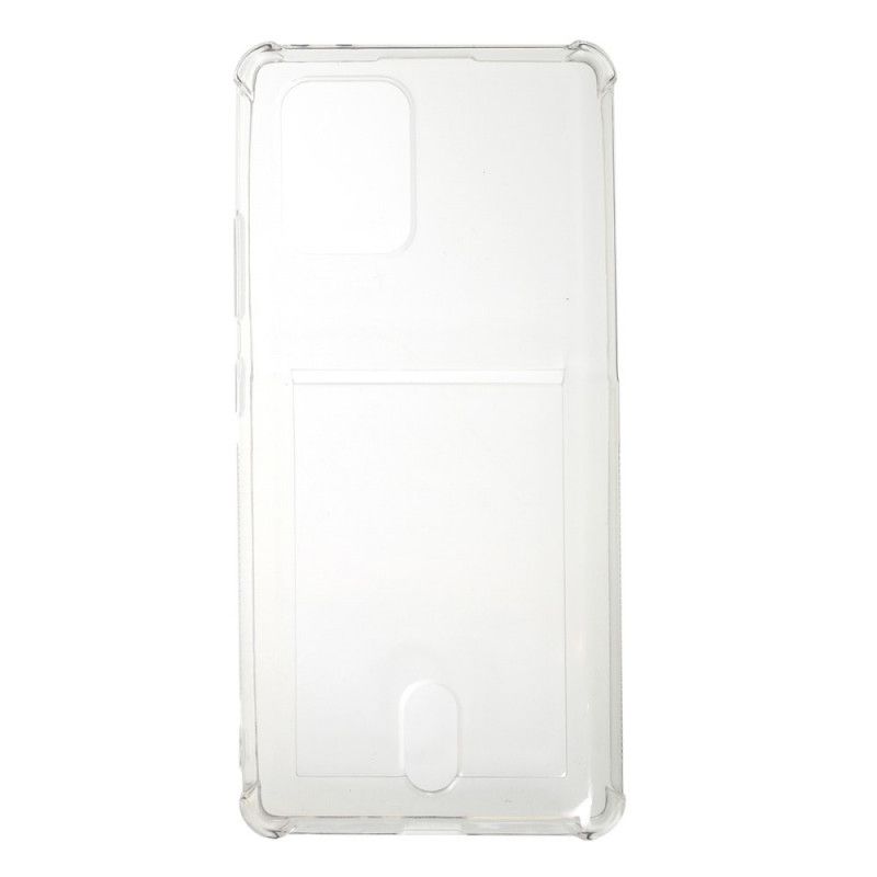 Skal Samsung Galaxy S10 Lite Mobilskal Transparent Korthållare