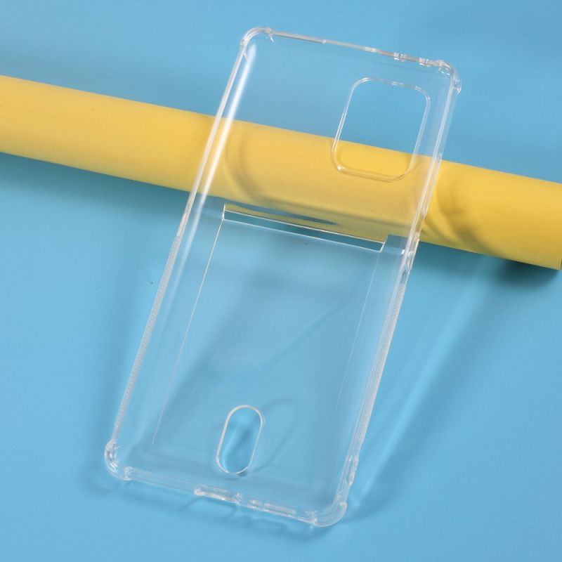 Skal Samsung Galaxy S10 Lite Mobilskal Transparent Korthållare