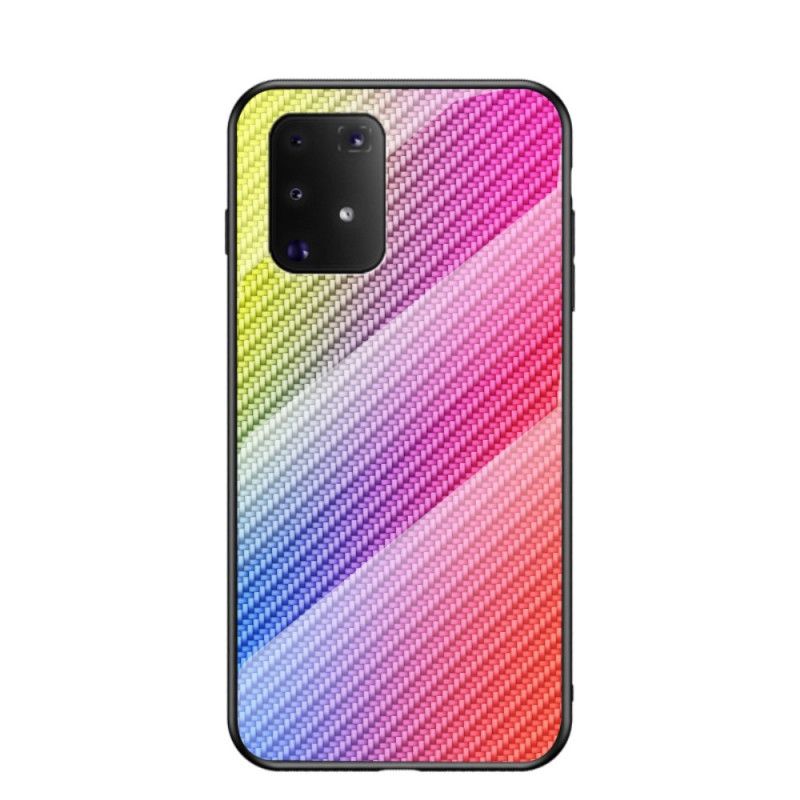 Skal Samsung Galaxy S10 Lite Svart Kolfiberhärdat Glas