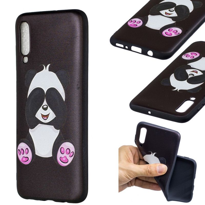 Baby Panda Präglat Samsung Galaxy A10 Fodral