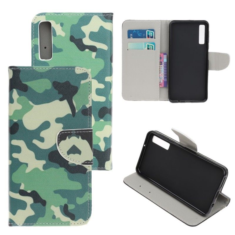 Fodral för Samsung Galaxy A70 Militär Kamouflage