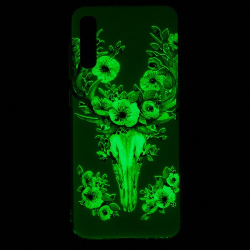 Skal Samsung Galaxy A70 Fluorescerande Blommig Älg