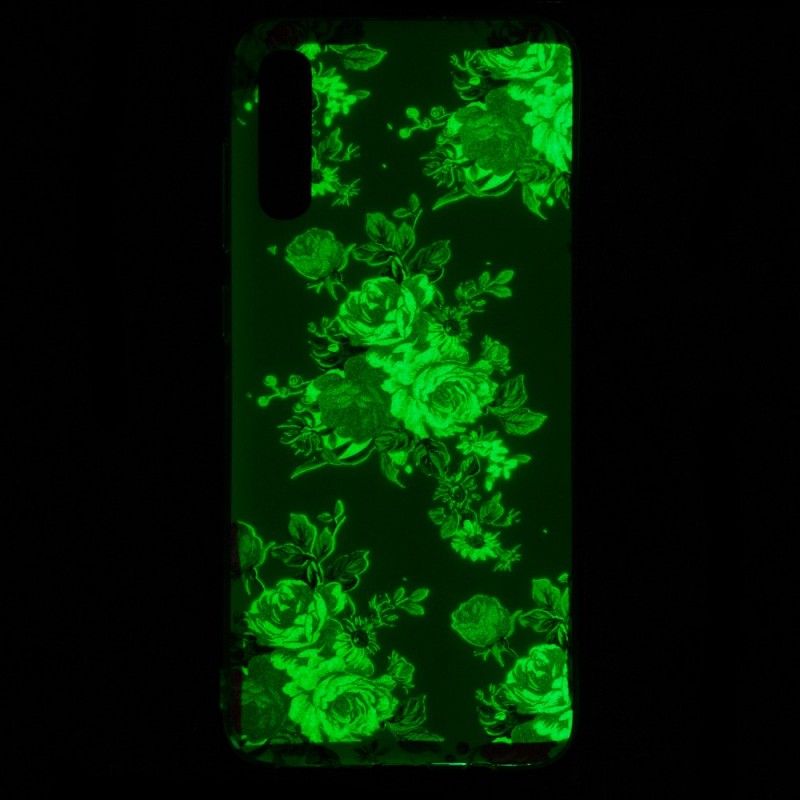 Skal Samsung Galaxy A70 Fluorescerande Frihetsblommor