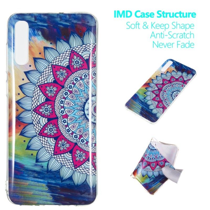 Skal Samsung Galaxy A70 Fluorescerande Mandala