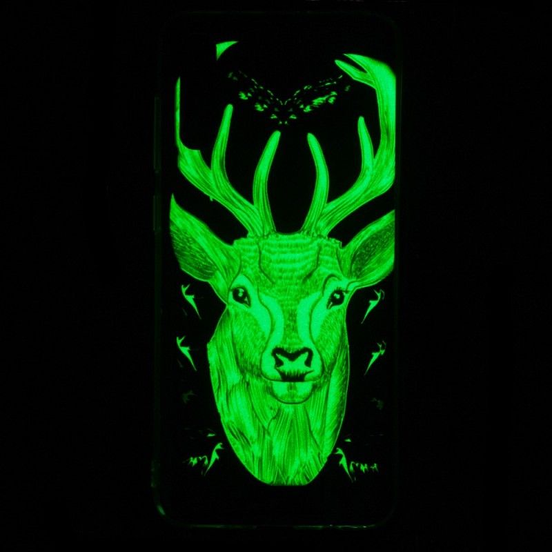 Skal Samsung Galaxy A70 Mobilskal Majestätiska Fluorescerande Rådjur