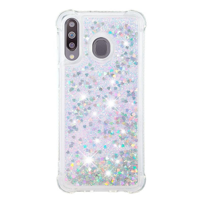 Skal Samsung Galaxy A70 Silver Lustglitter