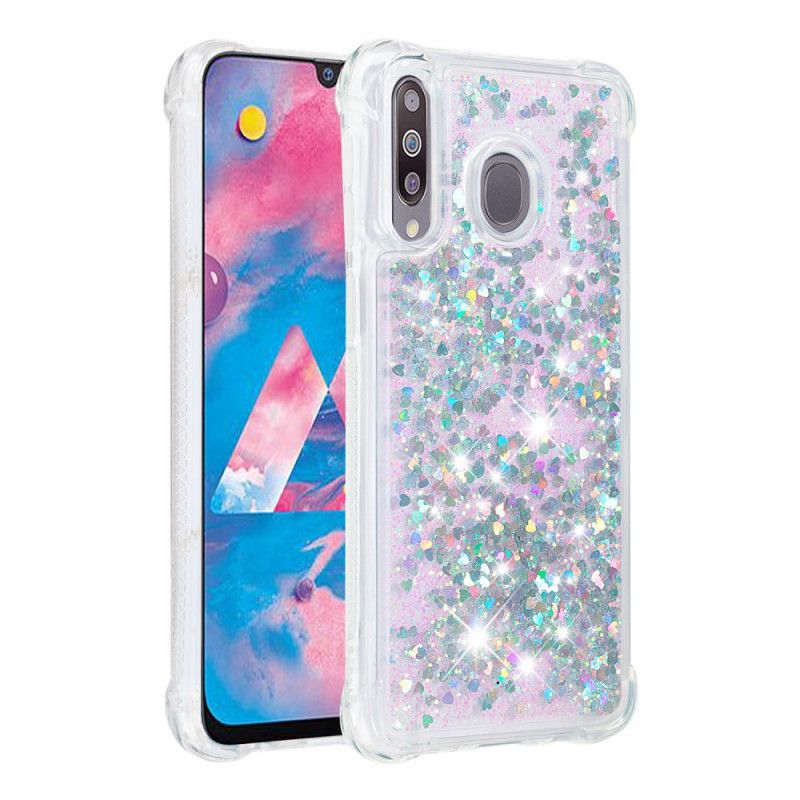 Skal Samsung Galaxy A70 Silver Lustglitter