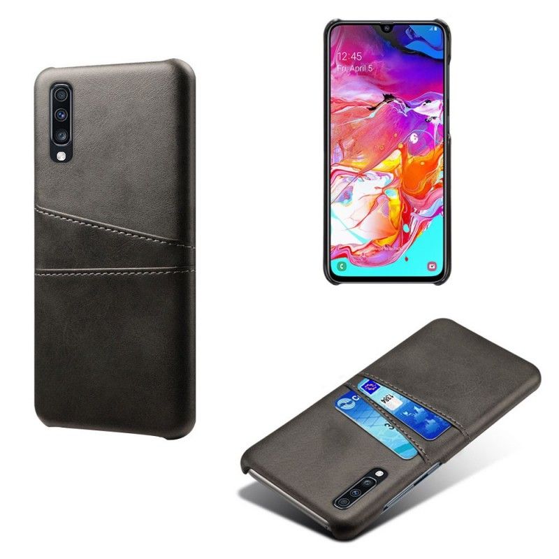 Skal Samsung Galaxy A70 Svart Korthållare