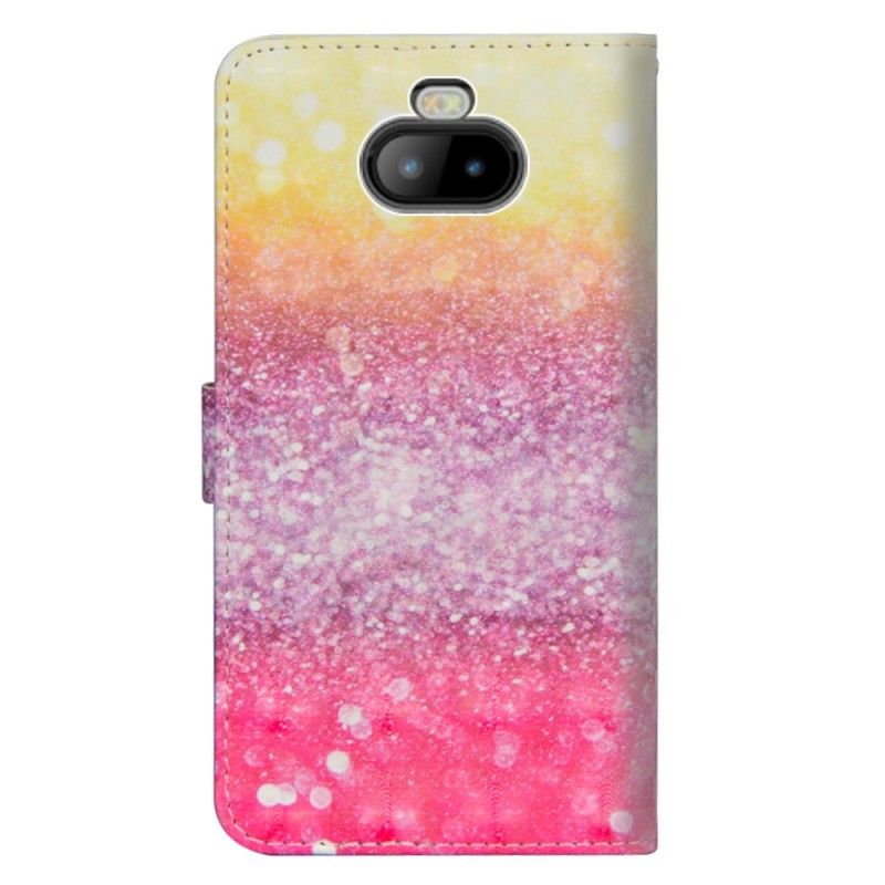 Fodral Sony Xperia 10 Plus Gradient Magenta Glitter