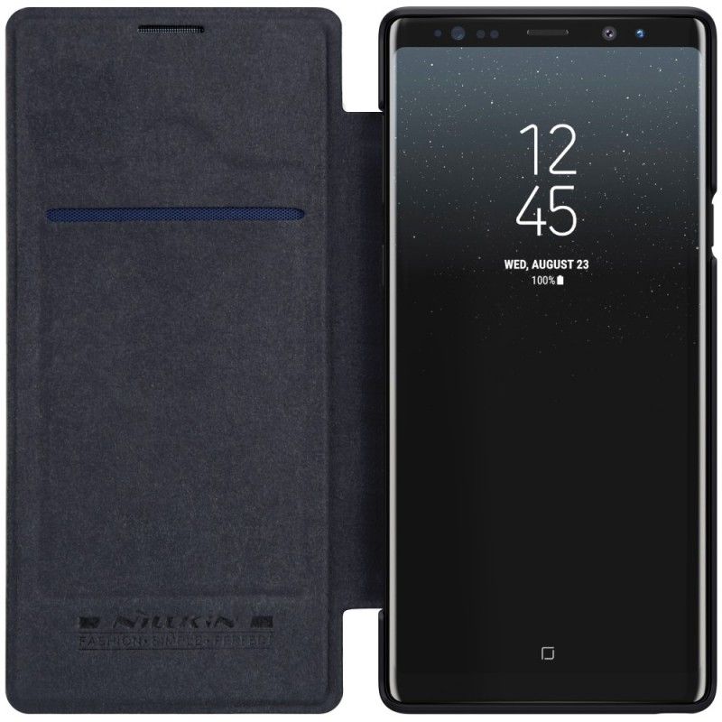 Folio-fodral Samsung Galaxy Note 9 Svart Nillkin Qin-Serien