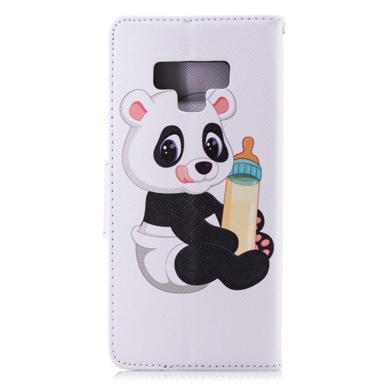 Läderskal Samsung Galaxy Note 9 Baby Panda