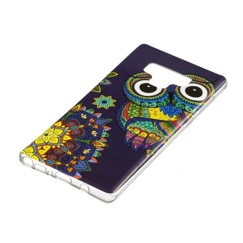 Skal Samsung Galaxy Note 9 Fluorescerande Mandalauggla