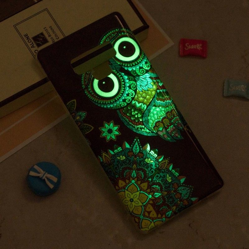 Skal Samsung Galaxy Note 9 Fluorescerande Mandalauggla