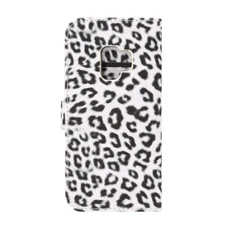 Fodral för Samsung Galaxy S9 Vit Leopard