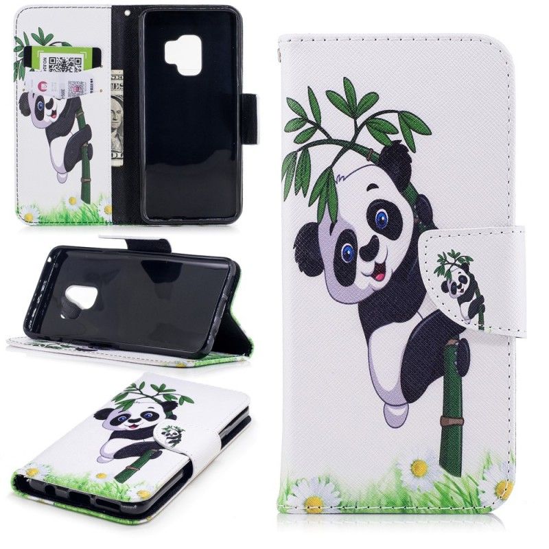 Fodral Samsung Galaxy S9 Panda På Bambu