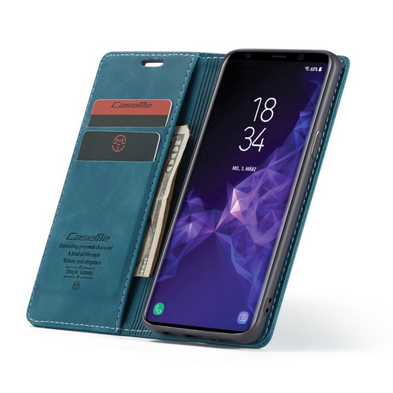 Folio-fodral Samsung Galaxy S9 Svart Imiterat Läderfodral