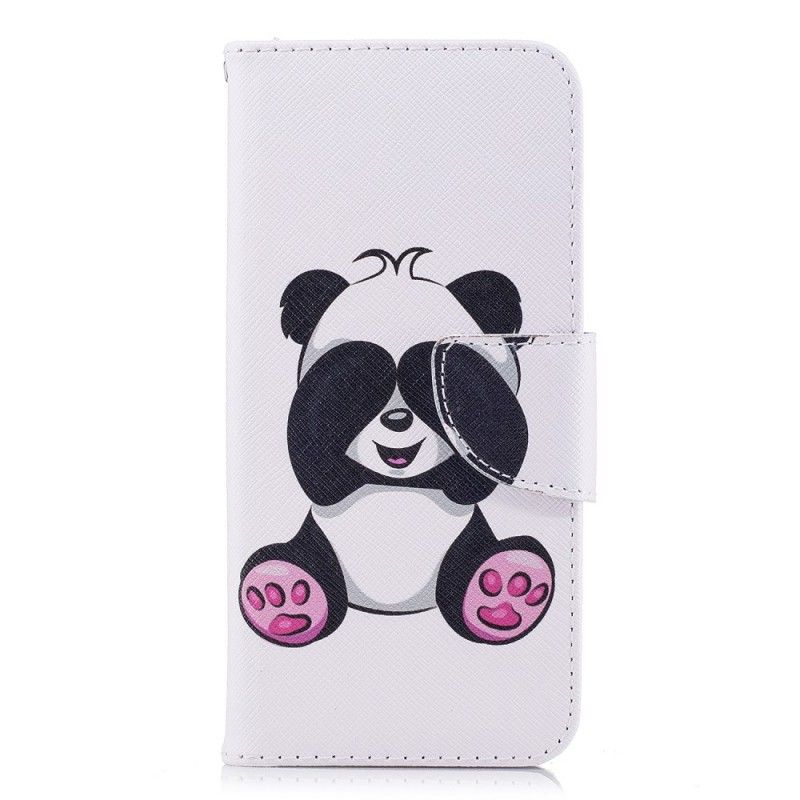 Läderskal Samsung Galaxy S9 Rolig Panda