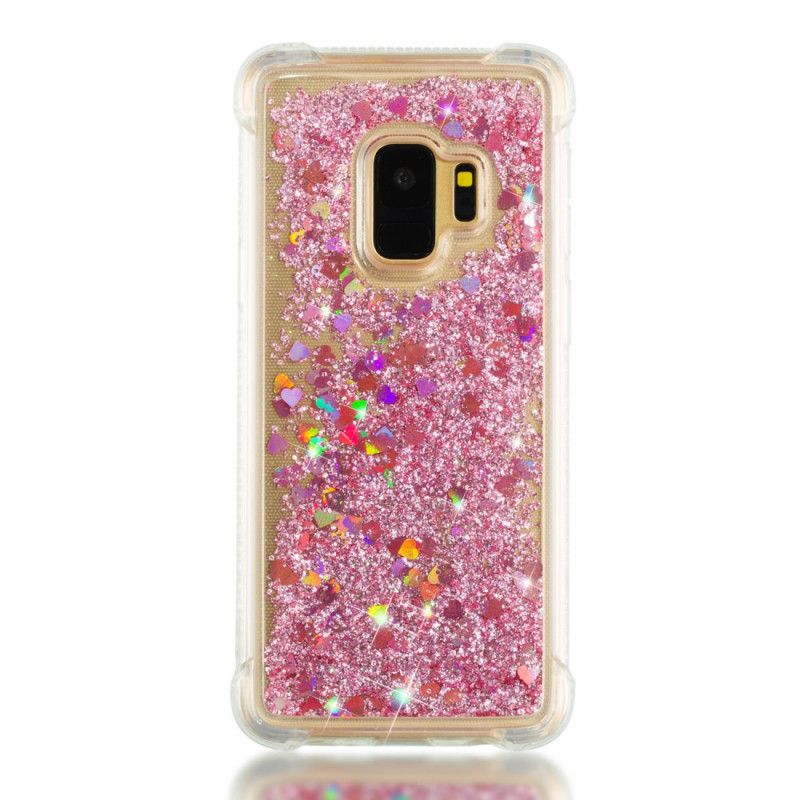 Skal för Samsung Galaxy S9 Ljusblå Premium Glitter