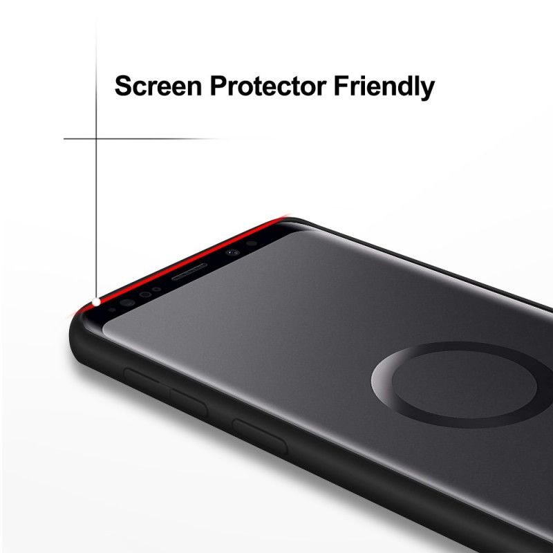 Skal Samsung Galaxy S9 Svart Flytande Silikon På X-Nivå