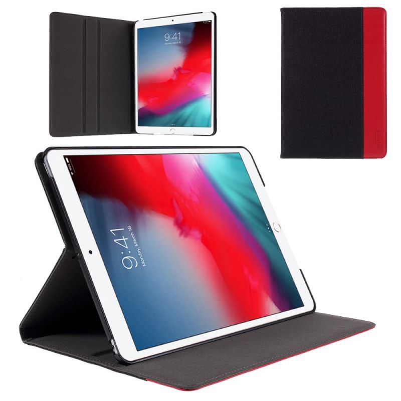 Fodral för iPad 10.2" (2019) (2020) Svart Muturalt Tyg Och Konstläder