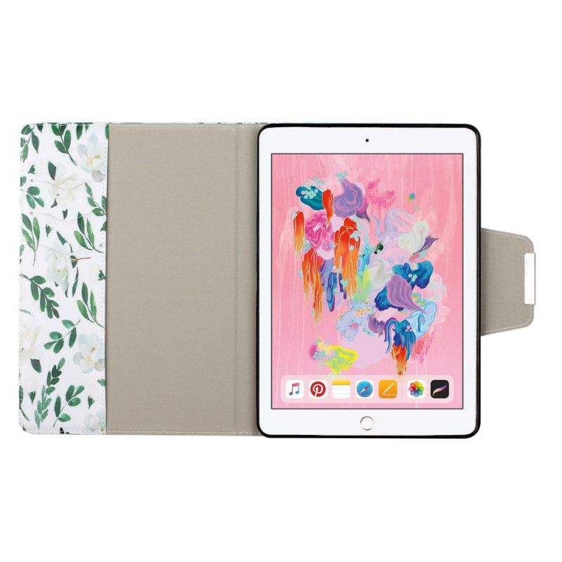 Fodral för iPad 10.2" (2019) (2020) Vit Ultimata Blommor