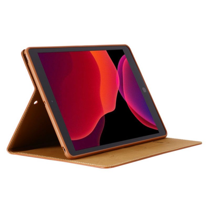 Fodral iPad 10.2" (2019) (2020) Svart Gebei Imiterat Litchiläder