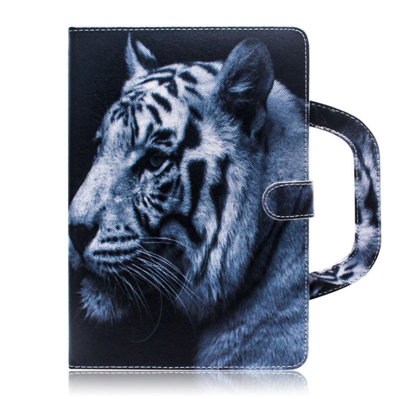 Fodral iPad 10.2" (2019) (2020) Svart Tiger Med Handtag