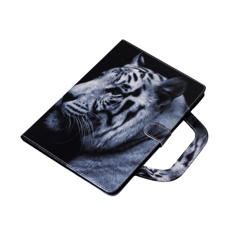 Fodral iPad 10.2" (2019) (2020) Svart Tiger Med Handtag