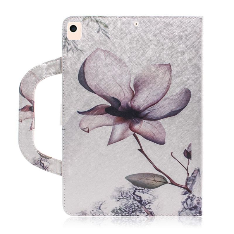 Fodral iPad 10.2" (2019) (2020) Vintage Blomma Med Handtag