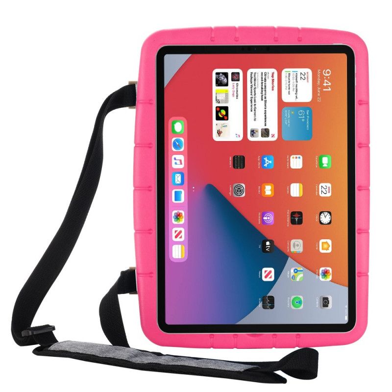 Skal för iPad 10.2" (2019) (2020) Magenta Eva Skum Med Axelrem