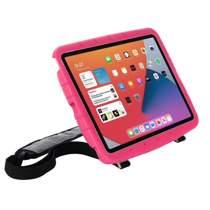 Skal för iPad 10.2" (2019) (2020) Magenta Eva Skum Med Axelrem