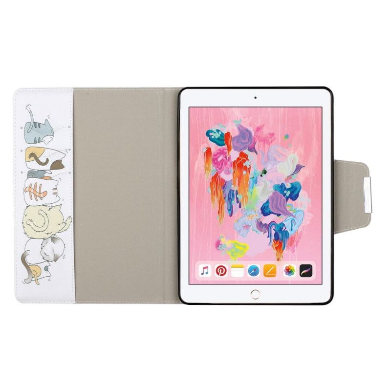 Skyddsfodral iPad 10.2" (2019) (2020) Hög Med Katter