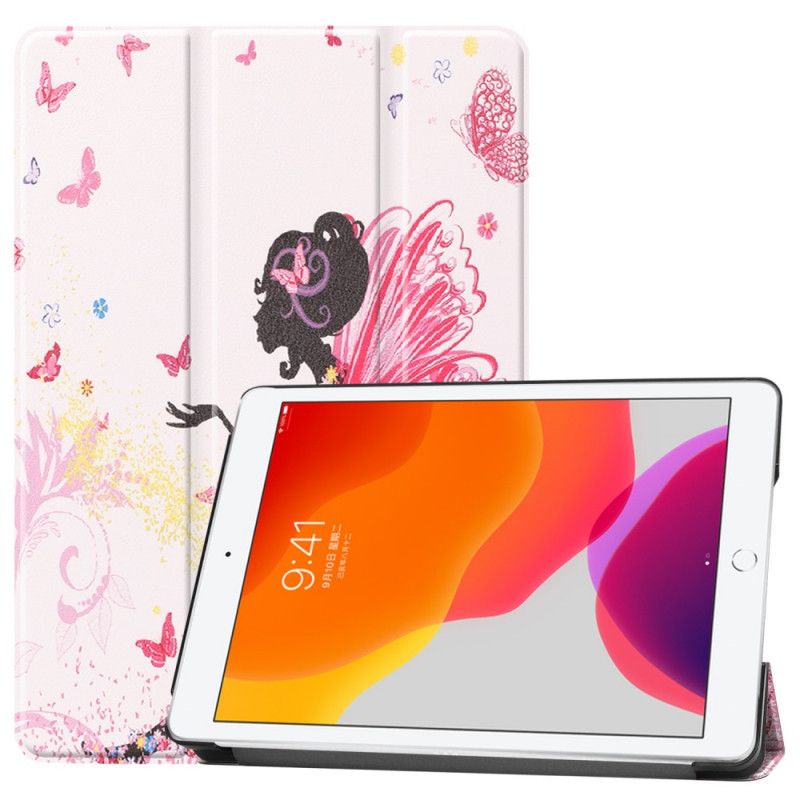 Smart Fodral iPad 10.2" (2019) (2020) Blommig Älva I Konstläder