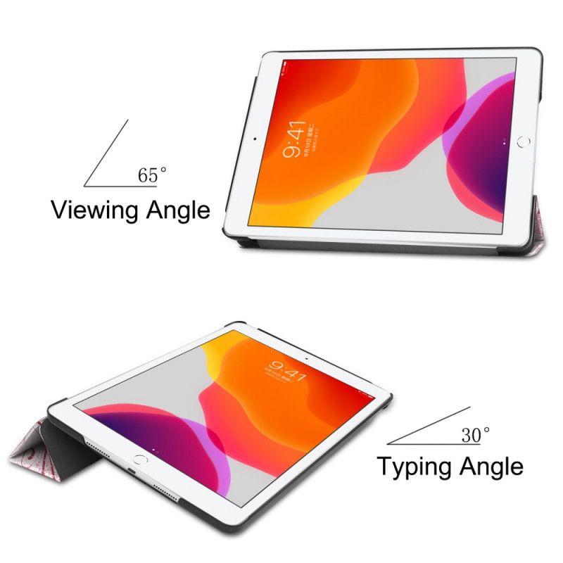 Smart Fodral iPad 10.2" (2019) (2020) Blommig Älva I Konstläder