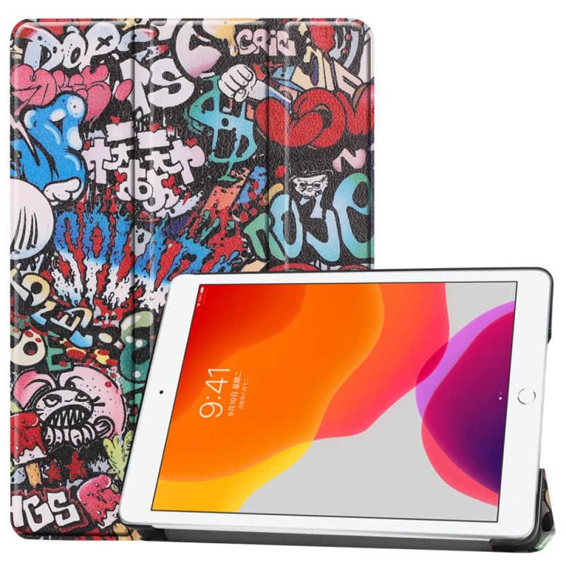 Smart Fodral iPad 10.2" (2019) (2020) Graffiti Konstläder