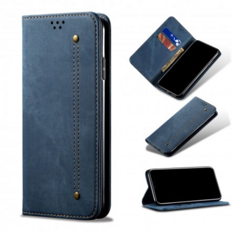 Folio-fodral Oppo Reno 6 5g Denimtyg