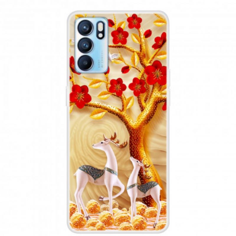 Skal Oppo Reno 6 5g Golden Tree