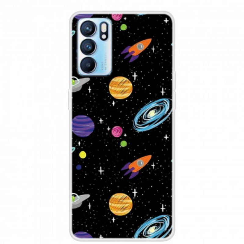 Skal Oppo Reno 6 5g Planet Galaxy