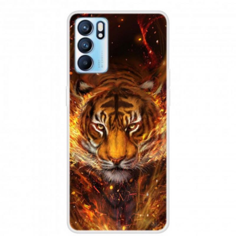 Skal Oppo Reno 6 5g Slang Tiger