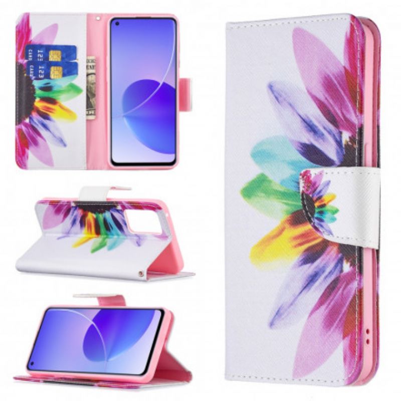 Skyddsfodral Oppo Reno 6 5g Blommavattenfärg