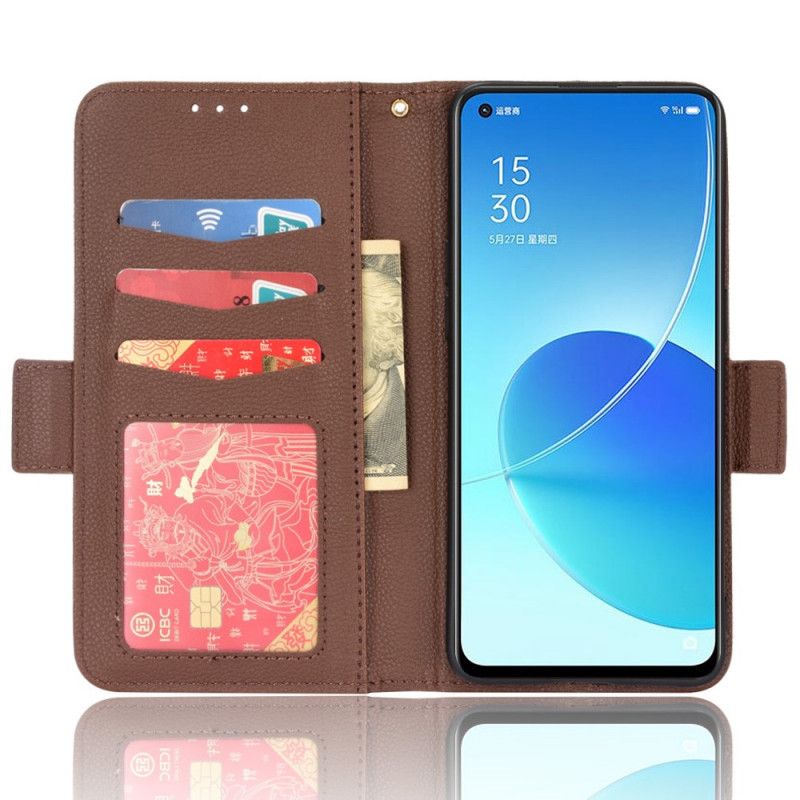 Skyddsfodral Oppo Reno 6 5g Flap Double Nya Färger