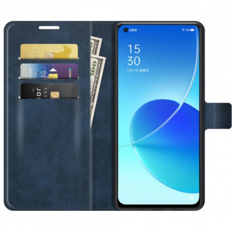 Skyddsfodral Oppo Reno 6 5g Slim Extreme Lädereffekt