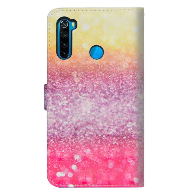 Fodral Xiaomi Redmi Note 8T Magenta Glittergradient