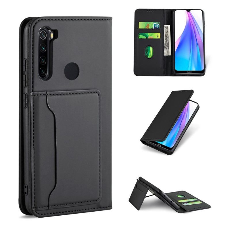 Folio-fodral Xiaomi Redmi Note 8T Svart Stödkorthållare