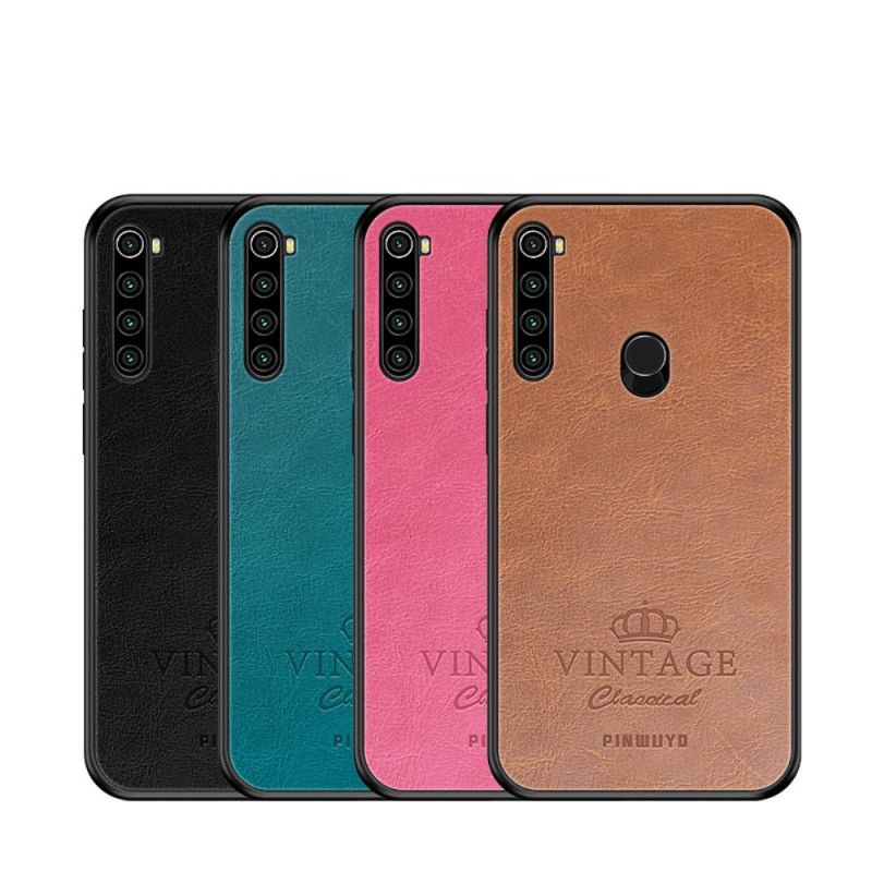 Skal för Xiaomi Redmi Note 8T Svart Vintage Pinwuyo Lädereffekt