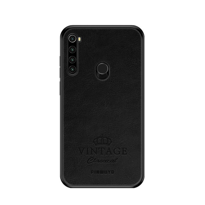 Skal för Xiaomi Redmi Note 8T Svart Vintage Pinwuyo Lädereffekt