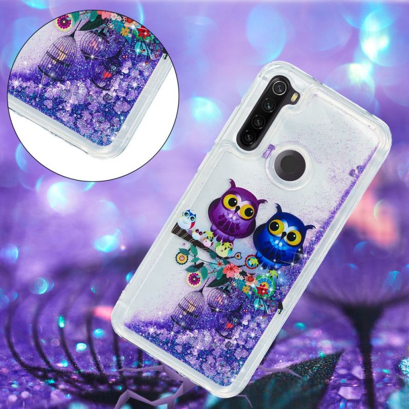 Skal Xiaomi Redmi Note 8T Glitterugglor